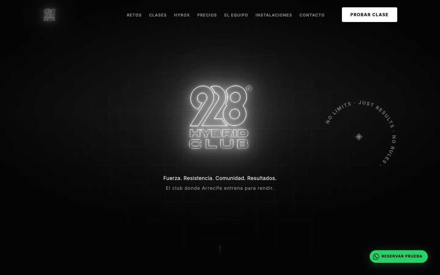 Portada de la web de 928 Hybrid Club